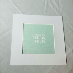 NEW! 4” x 4” Matted & Framed Motivational Sign Wall or Table Display